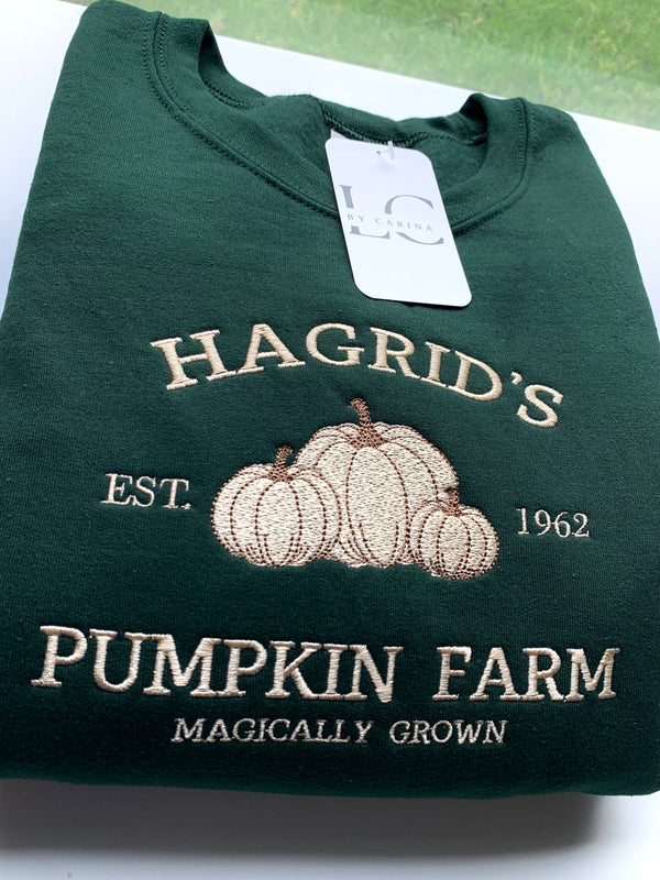 Hagrid's Pumpkin Farm Embroidered Sweatshirt EMHA0609