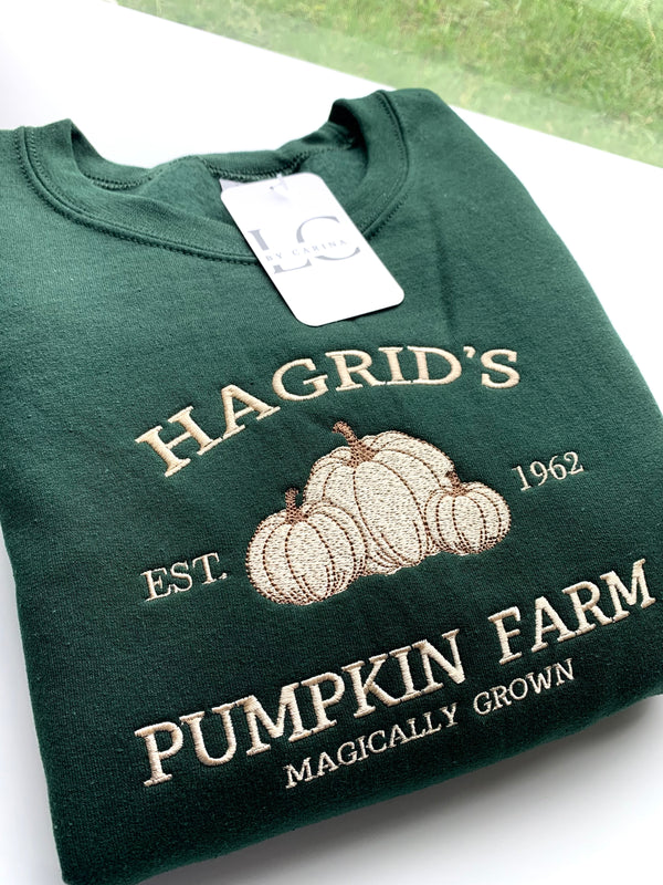 Hagrid's Pumpkin Farm Embroidered Sweatshirt EMHA0609