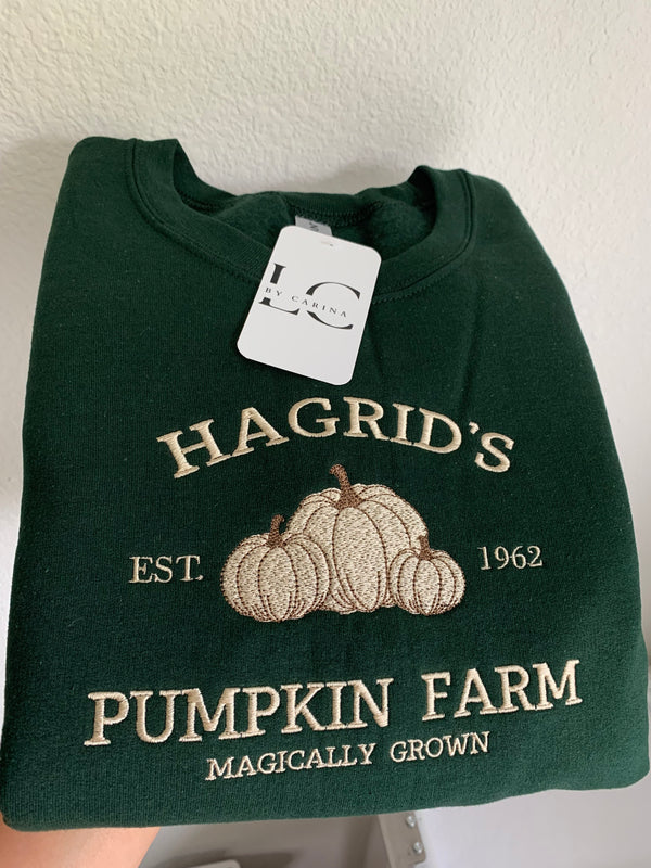 Hagrid's Pumpkin Farm Embroidered Sweatshirt EMHA0609