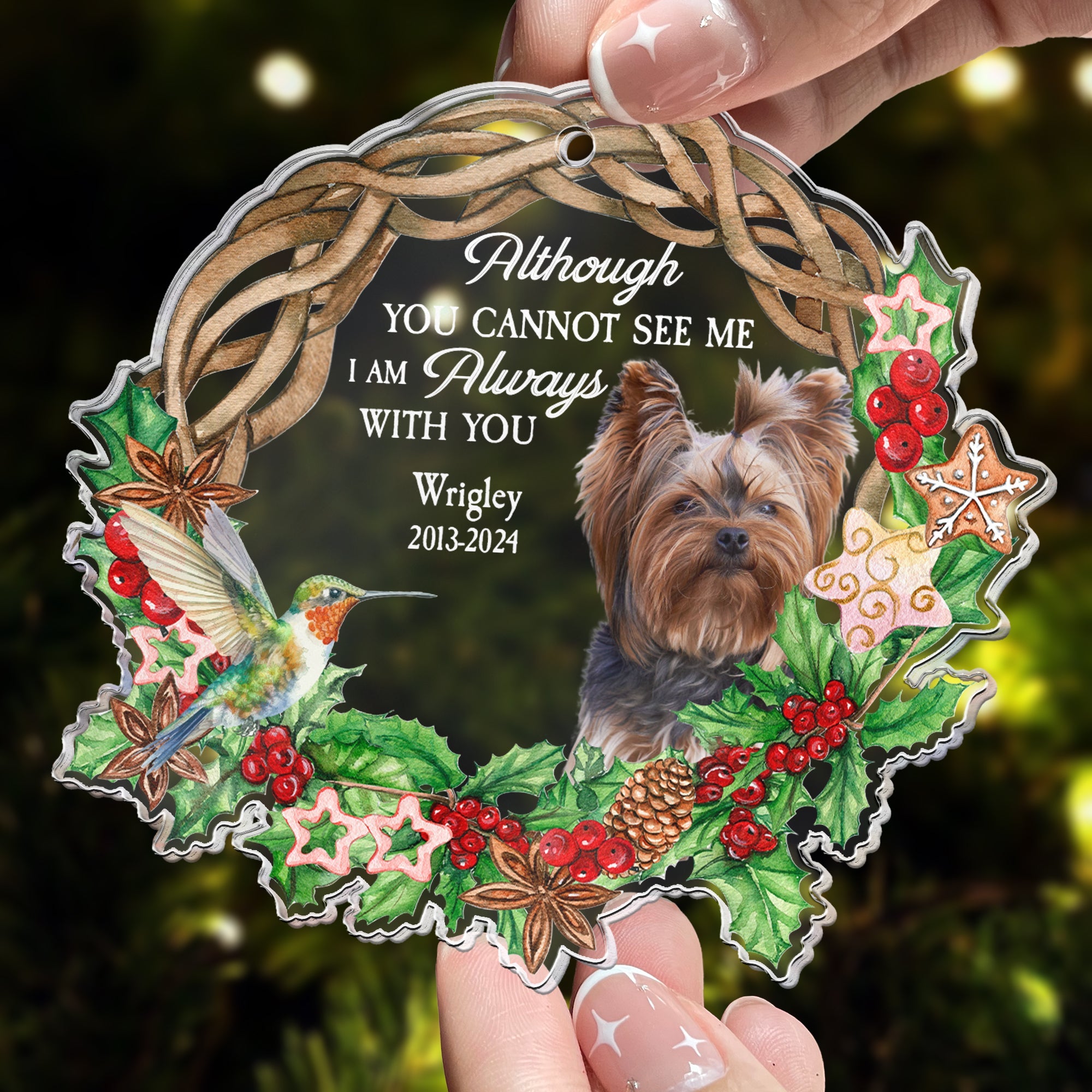 I'm Always With You - New Version - Personalized Acrylic Photo Ornament ORNA1210