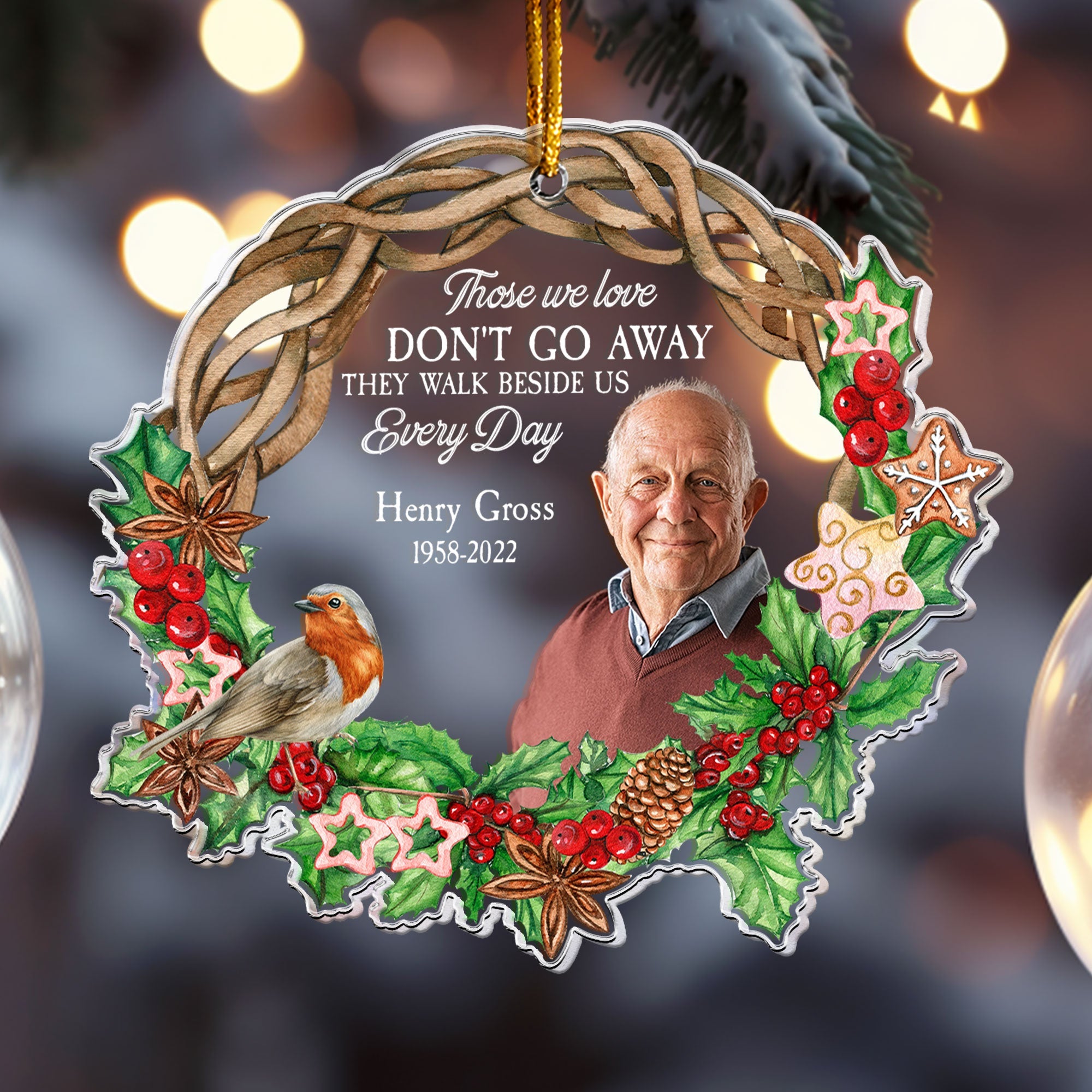 I'm Always With You - New Version - Personalized Acrylic Photo Ornament ORNA1210