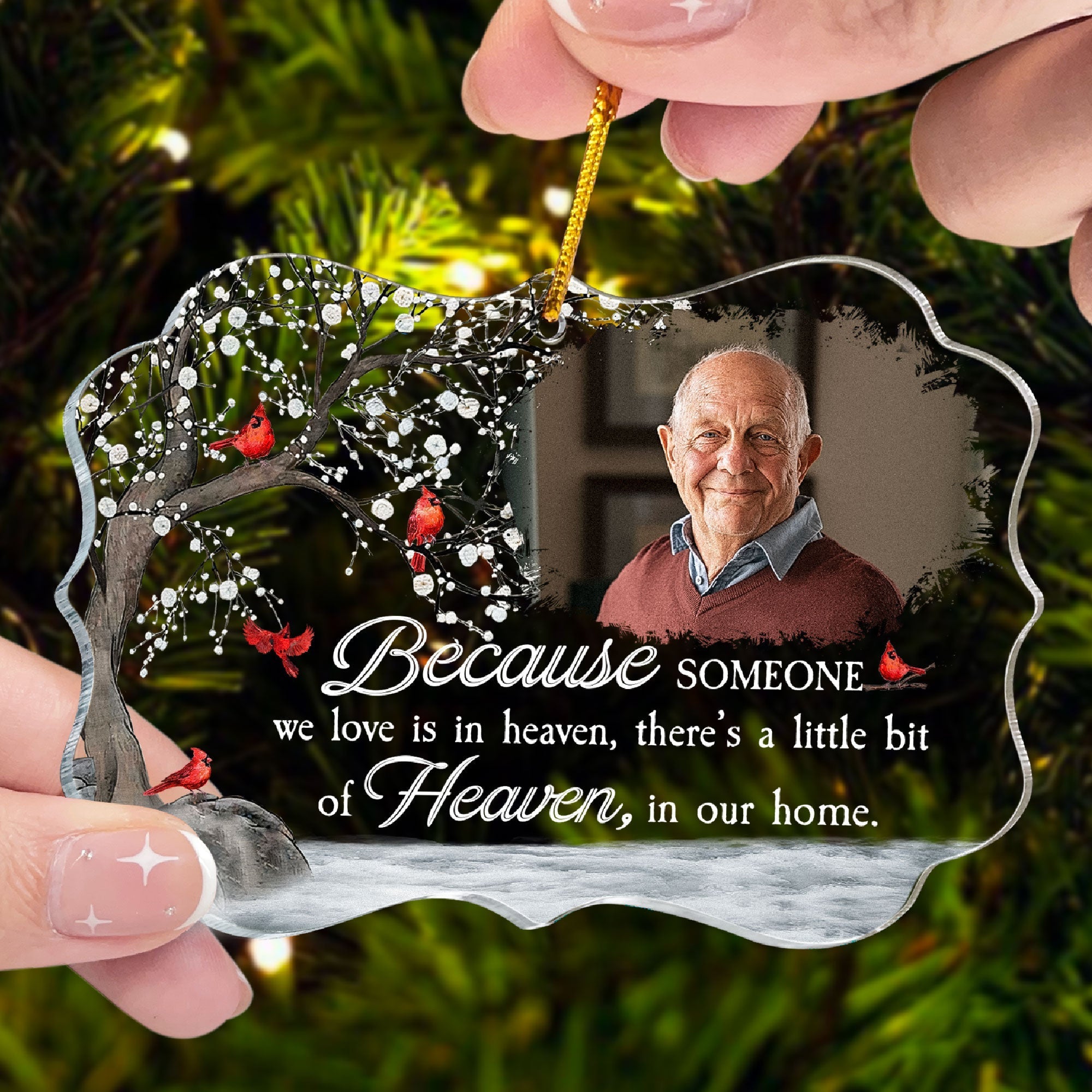 I'm Always With You - Personalized Memorial Photo Ornament ORN0810