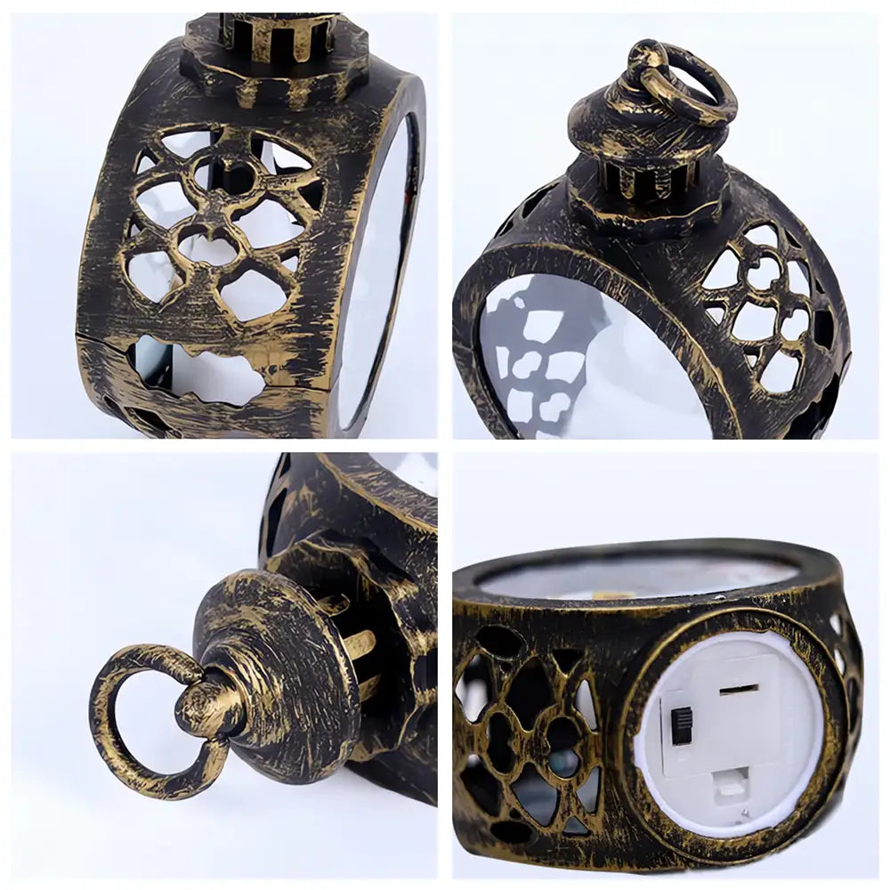 Custom Photo Lovely Dog Cat Face Wreath Pet Memorial - Personalized Candlelight Lantern Ornament ORNA1210