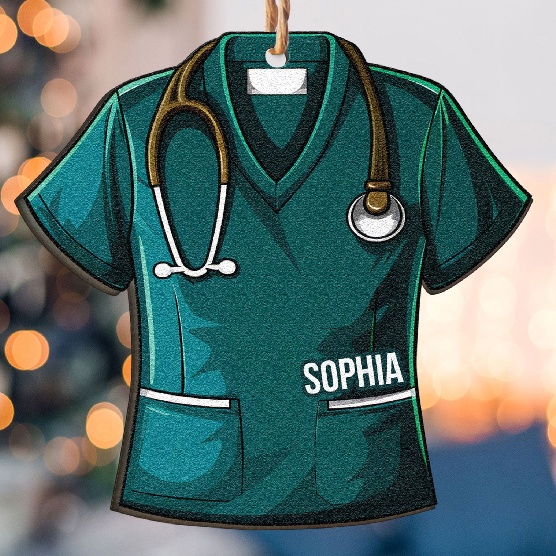 Job Uniform - Personalized Custom Shaped Wooden Ornament ORNA1210