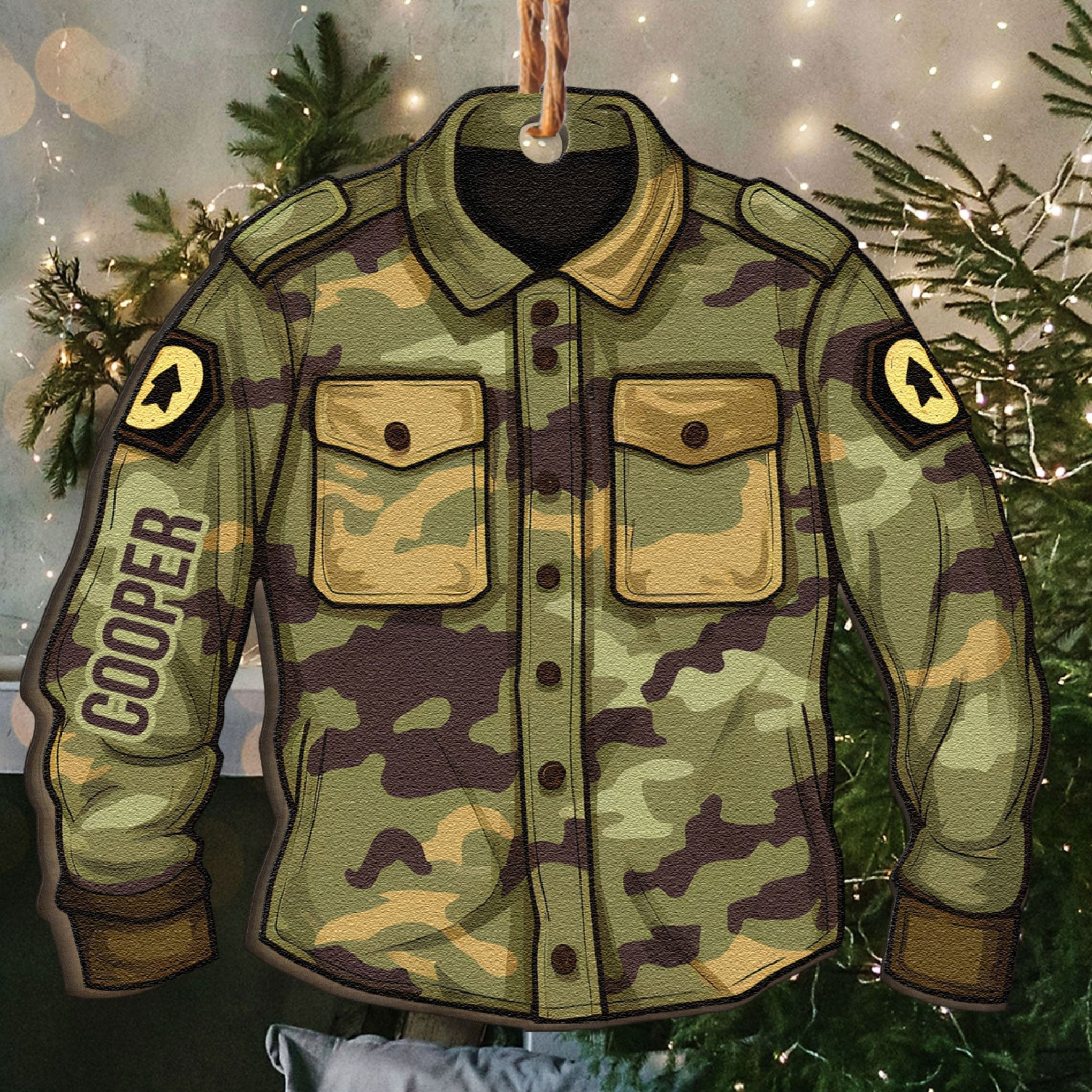 Job Uniform - Personalized Custom Shaped Wooden Ornament ORN0810