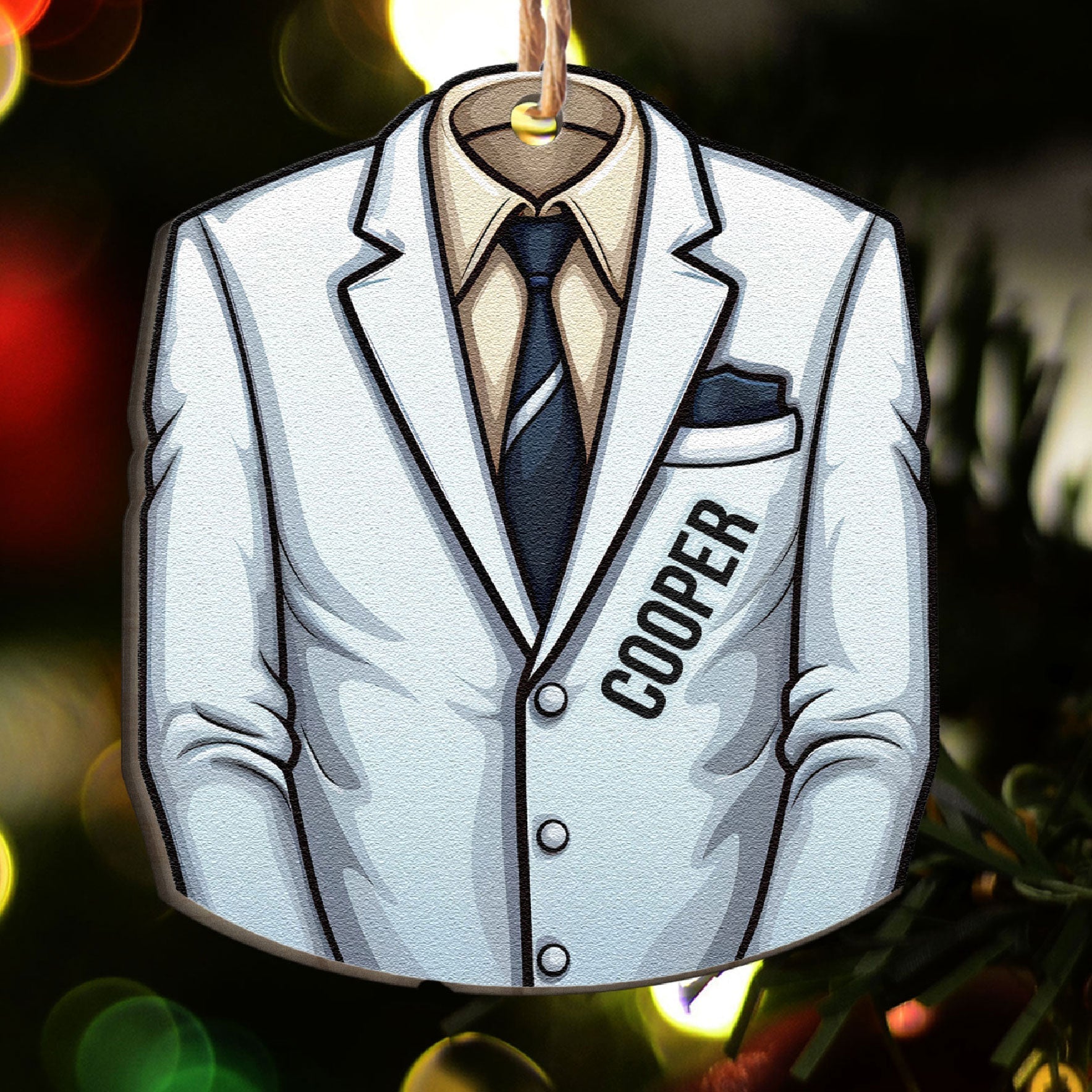 Job Uniform - Personalized Custom Shaped Wooden Ornament ORN0810