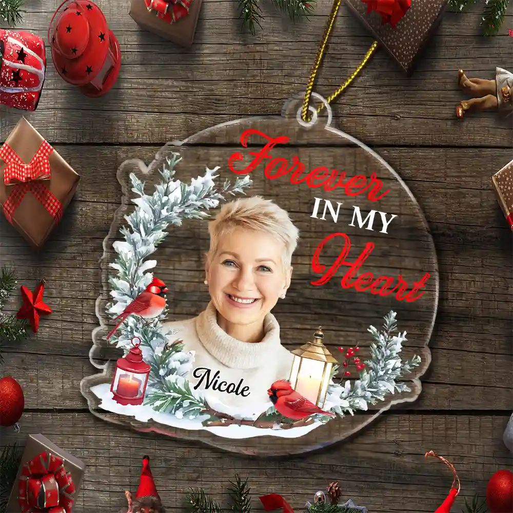 Custom Photo Although You Cannot See Me - Personalized Custom Shaped Acrylic Ornament ORNA1210
