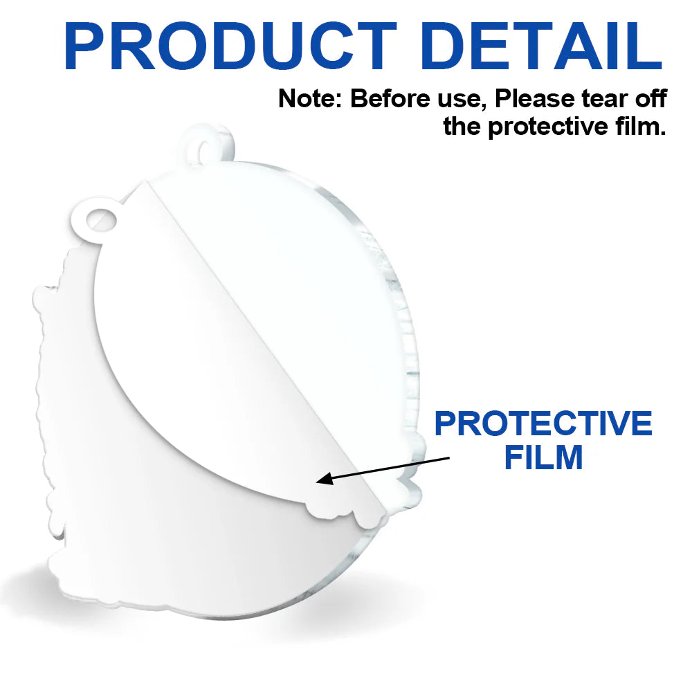 Custom Photo Although You Cannot See Me - Personalized Custom Shaped Acrylic Ornament ORNA1210