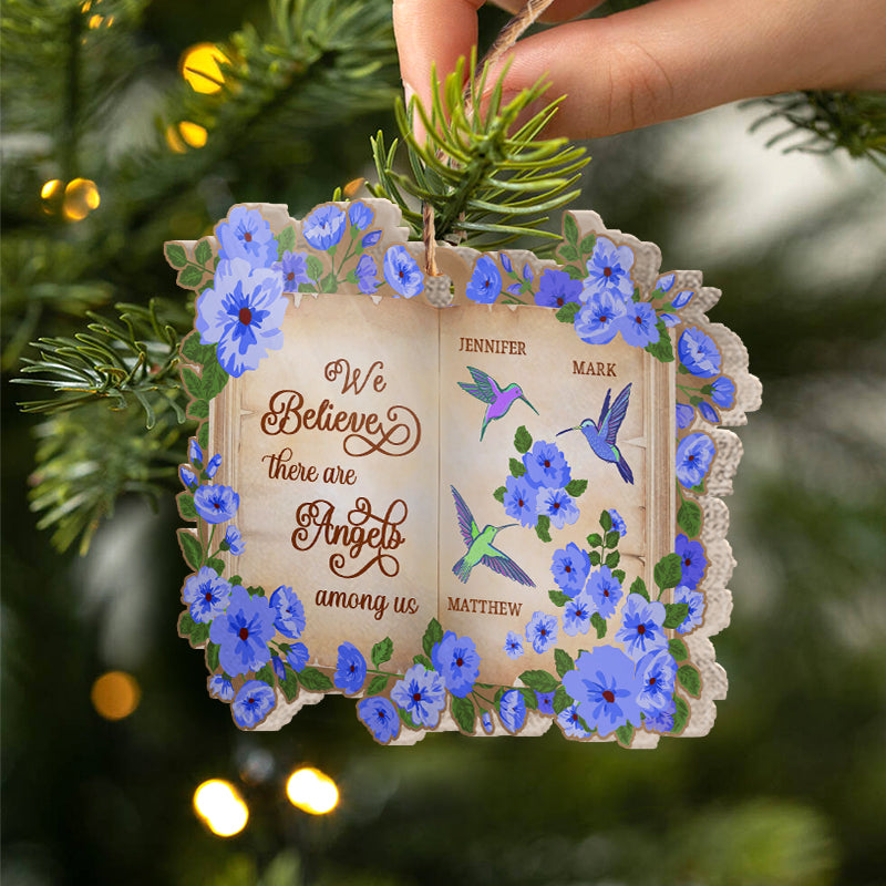 Hummingbird Among Us - Memorial Gift - Personalized Custom Book Acrylic Ornament ORNA1210