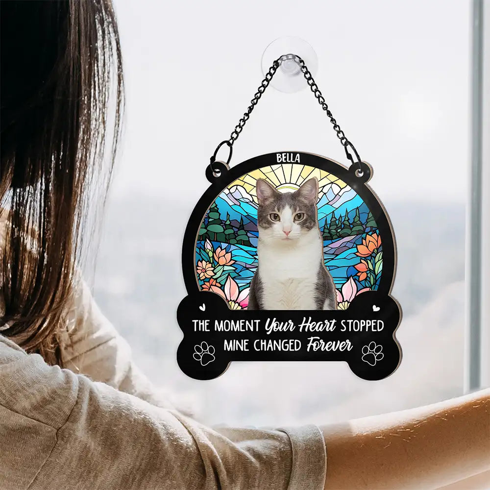 Custom Photo You Were My Favorite Hello - Personalized Window Hanging Suncatcher Ornament ORNA1210