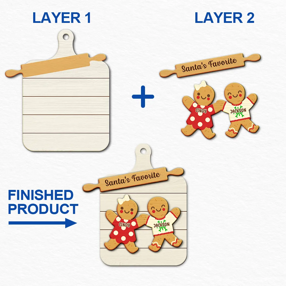 Grandma Perfect Batch Icon Cookies - Personalized 2-Layered Wooden Ornament ORNA1210