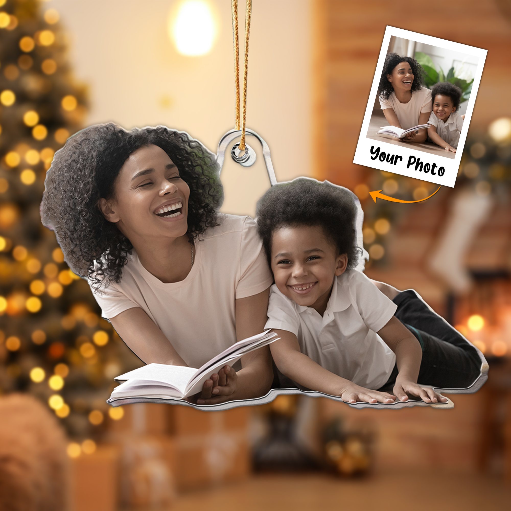 Gift For Mom - Personalized Acrylic Photo Ornament ORN0810