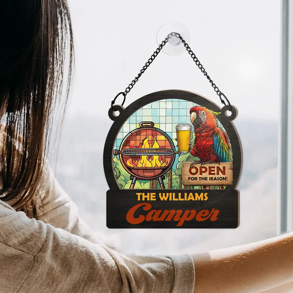 Open For The Season - Personalized Window Hanging Suncatcher Ornament ORNA1210