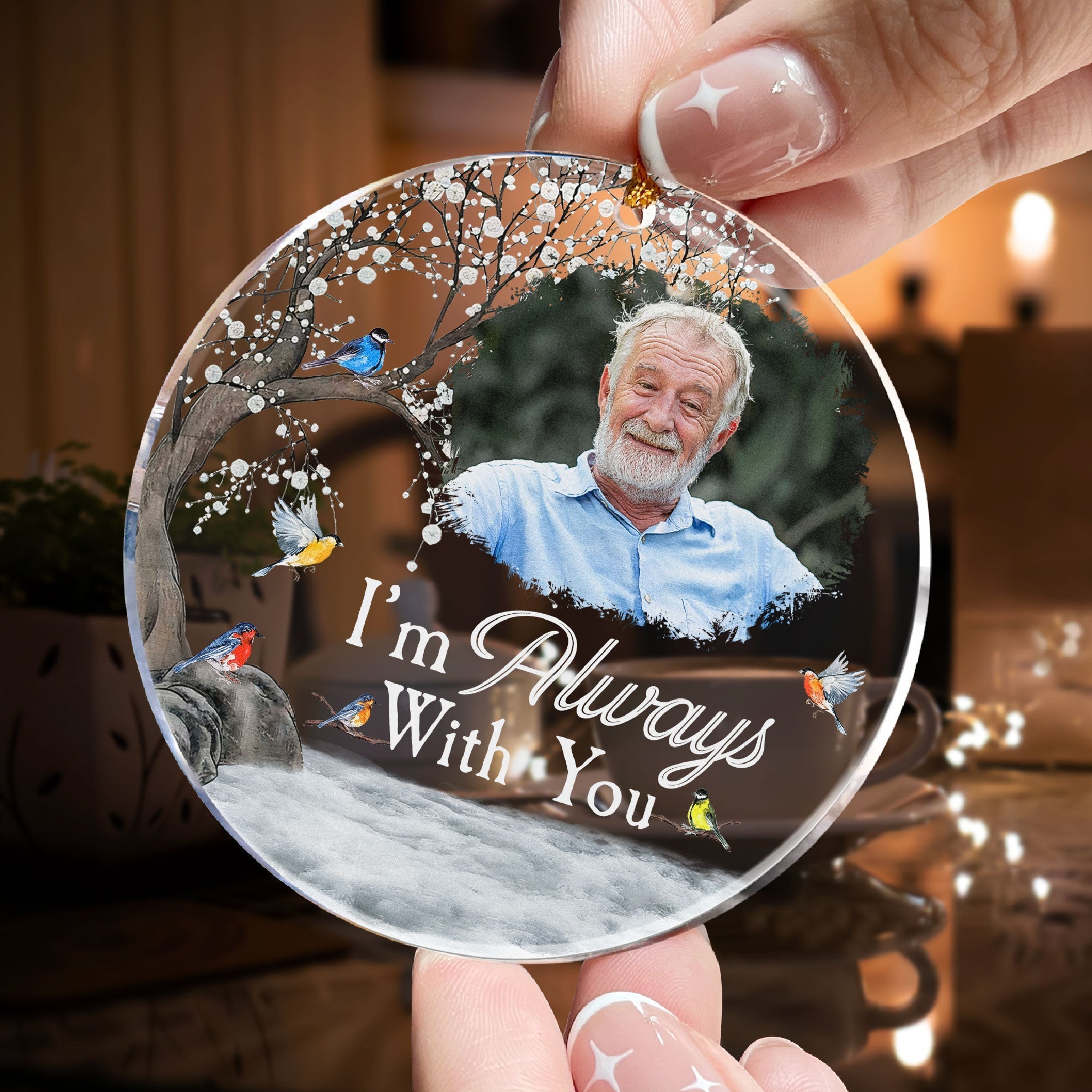 Memorial Gift I'm Always With You - Personalized Memorial Photo Ornament ORN0810