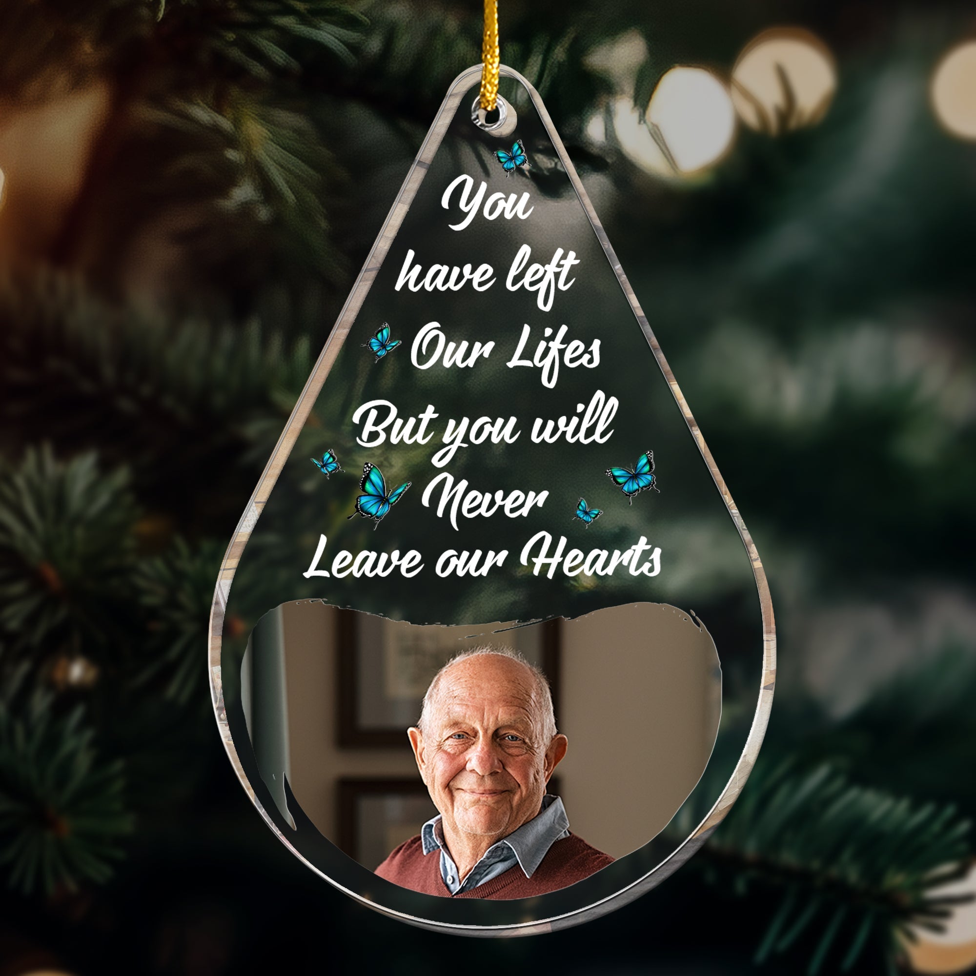Memories Too Beautiful To Forget - Personalized Acrylic Photo Ornament ORNA1210