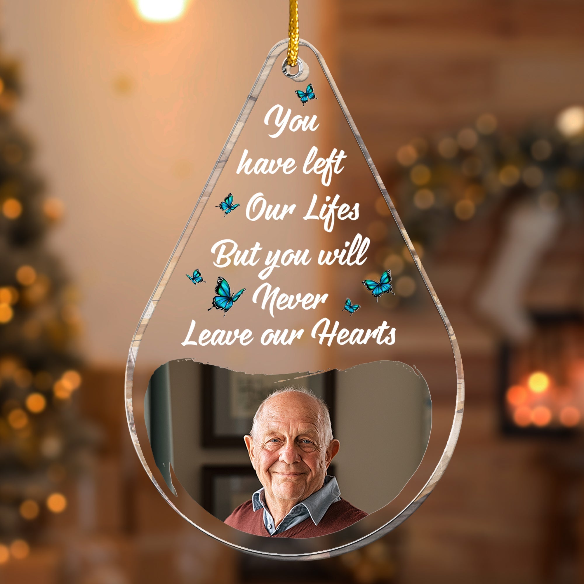 Memories Too Beautiful To Forget - Personalized Acrylic Photo Ornament ORN0810