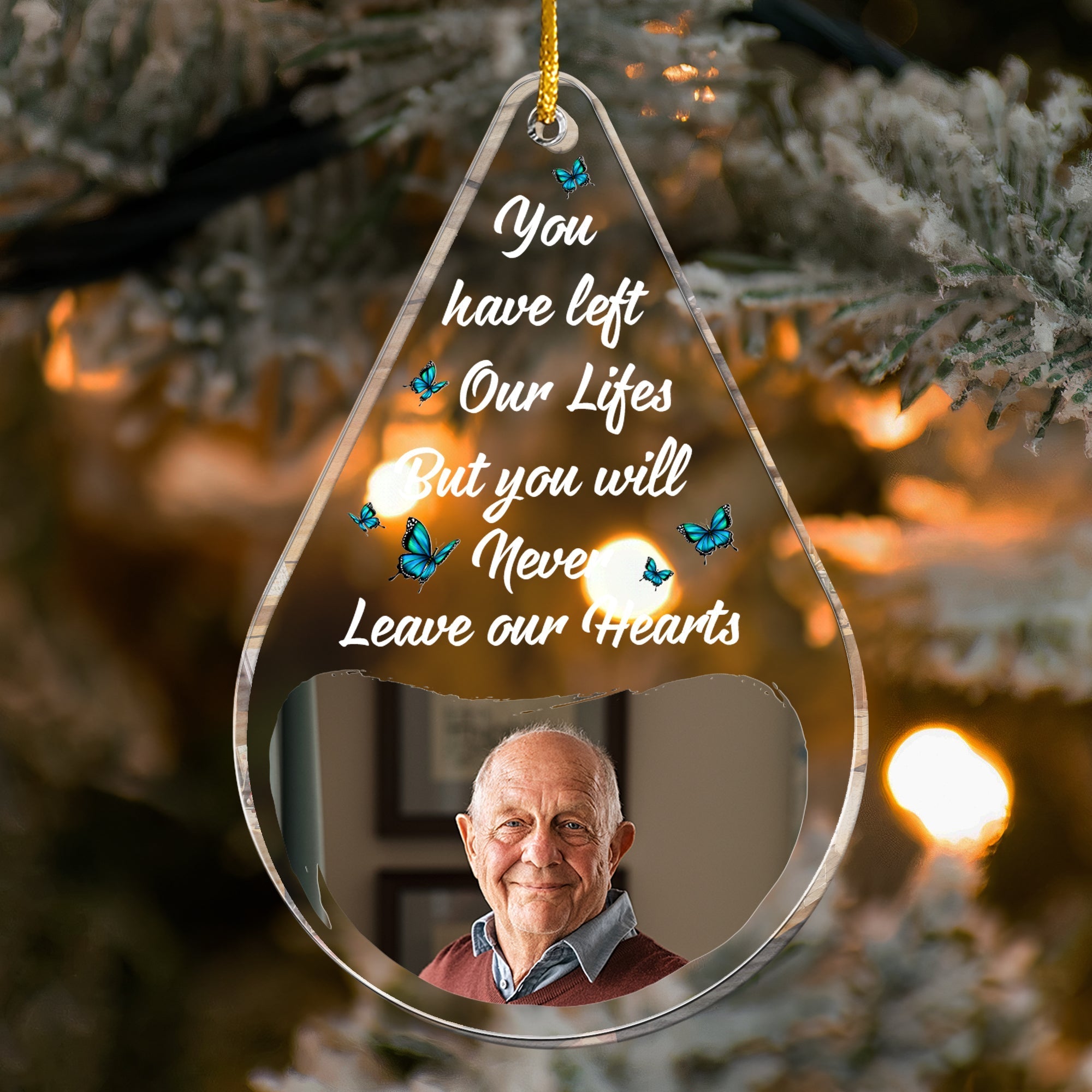 Memories Too Beautiful To Forget - Personalized Acrylic Photo Ornament ORNA1210