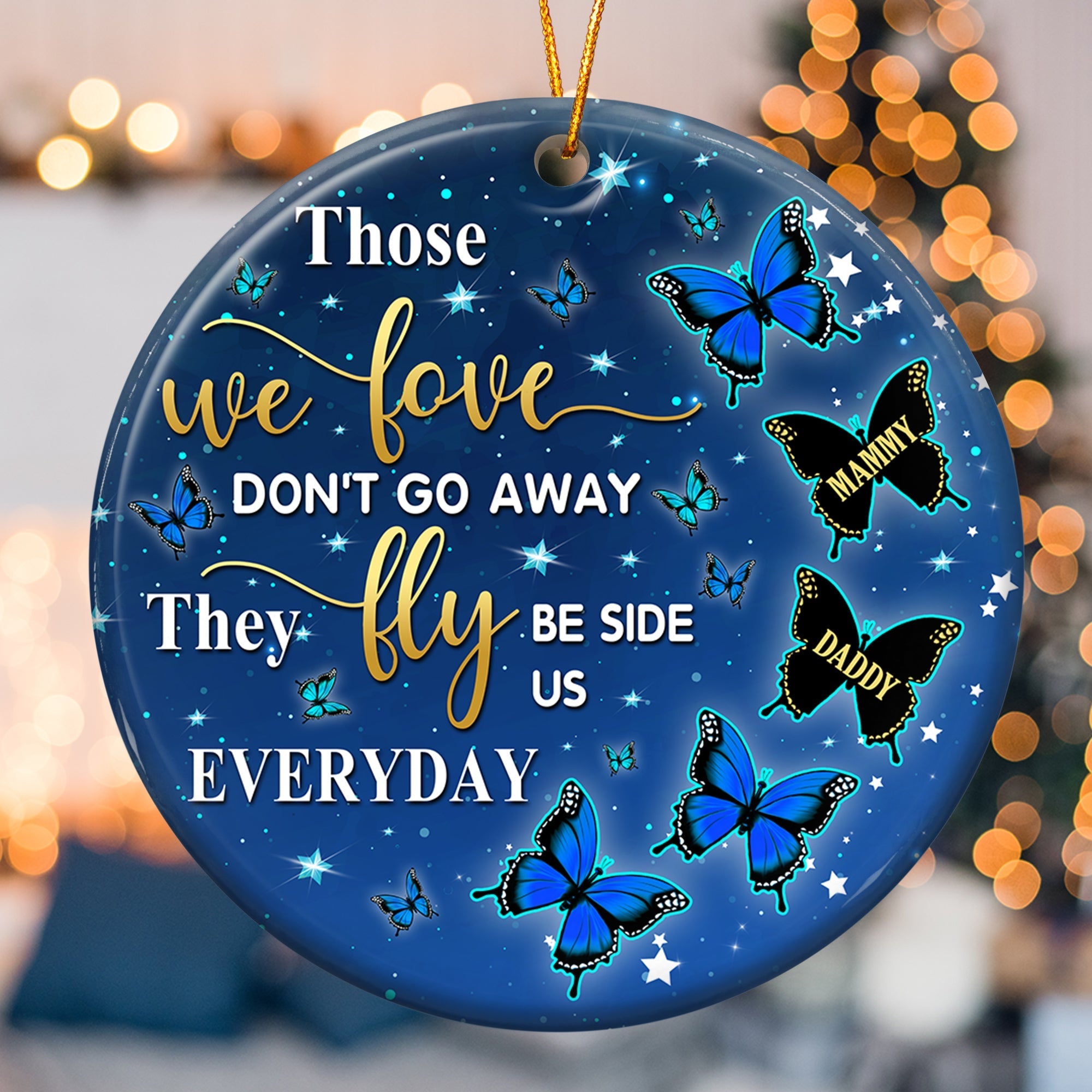 They Fly Beside Us - Personalized Ceramic Ornament ORN0810