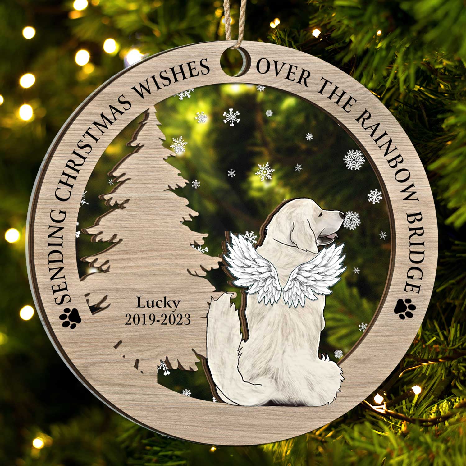 Memorial Dog Cat - Christmas Keepsake Gift For Pet Lovers - Personalized 2-Layered Mix Ornament ORNA1210