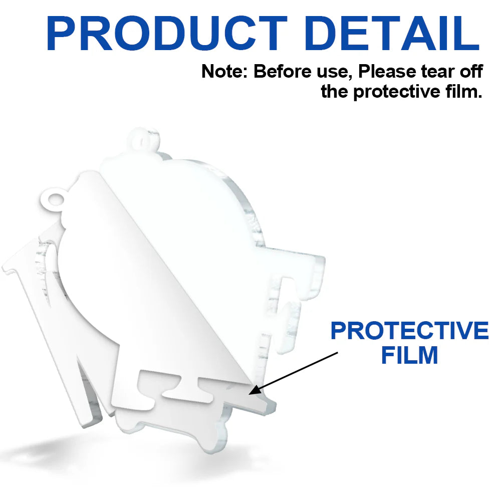 Custom Photo Dog I Woof You A Merry Christmas - Personalized Custom Shaped Acrylic Ornament ORNA1210