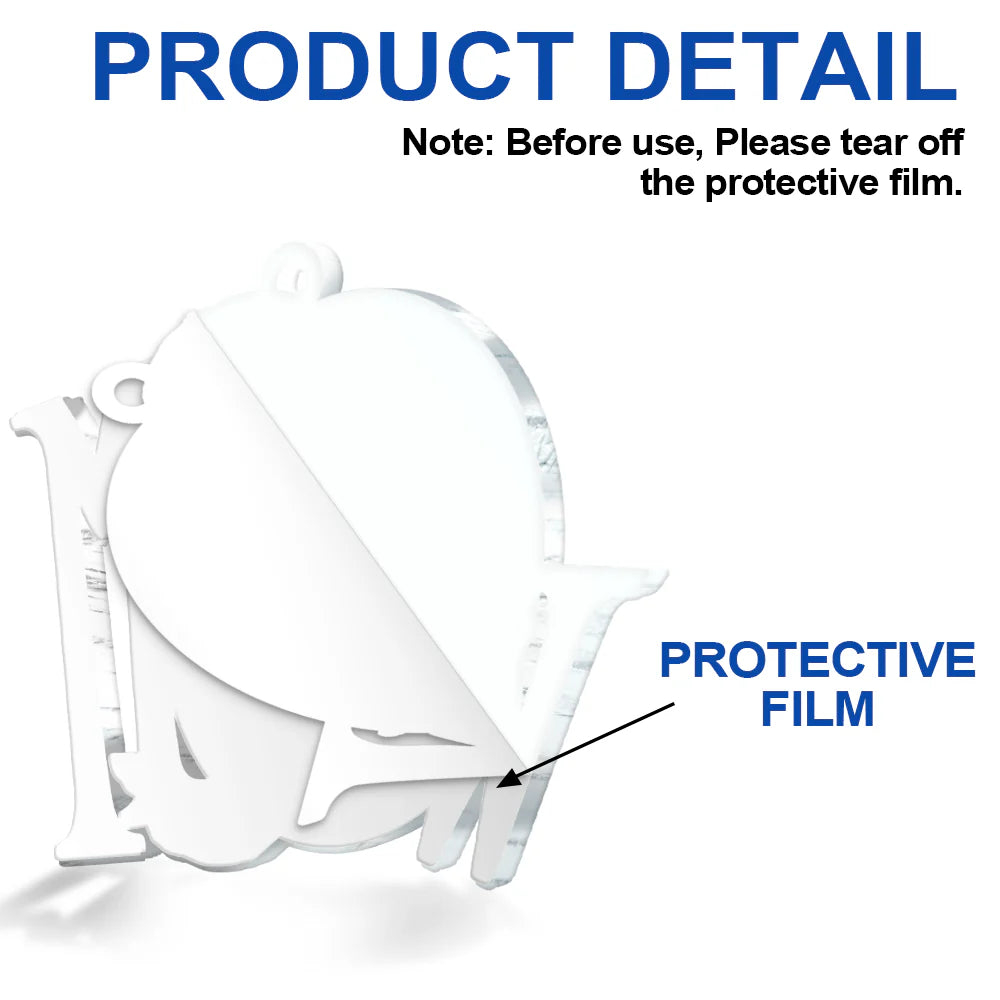 Custom Photo Cat Meowy Christmas - Personalized Custom Shaped Acrylic Ornament ORNA1210