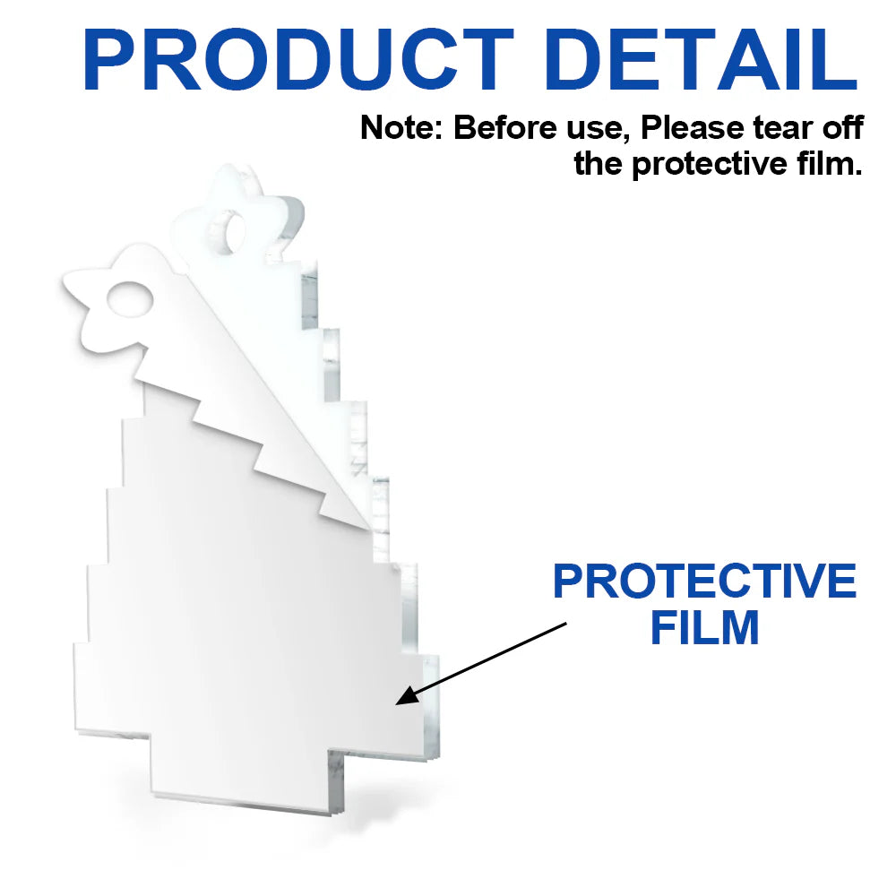 Custom Photo Funny Cat Faces Meowy Christmas - Personalized Custom Shaped Acrylic Ornament ORNA1210