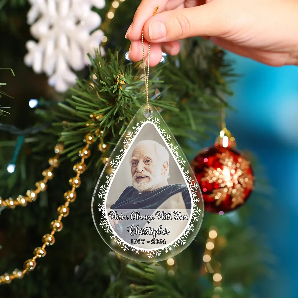 Custom Photo In Loving Memory - Personalized Custom Shaped Acrylic Ornament ORNA1210