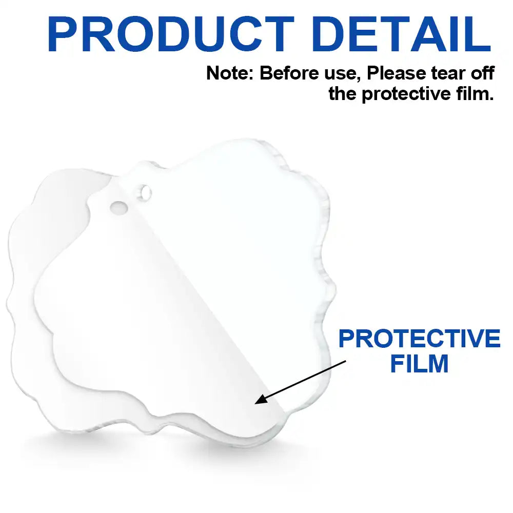 First Christmas As A Family Of Three - Personalized Medallion Acrylic Ornament ORNA1210