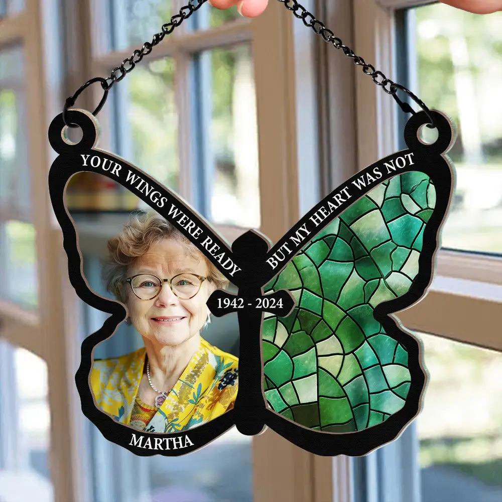 Custom Photo I Am Always With You - Personalized Window Hanging Suncatcher Ornament ORNA1210