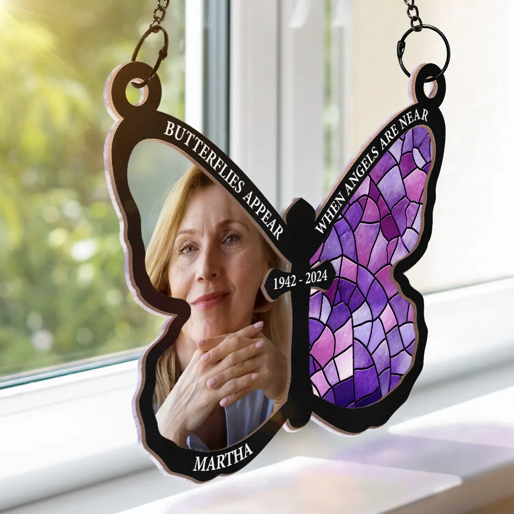 Custom Photo I Am Always With You - Personalized Window Hanging Suncatcher Ornament ORNA1210