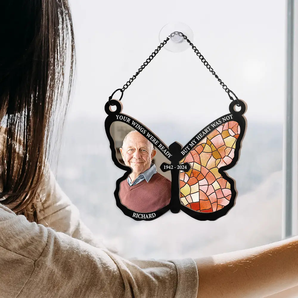 Custom Photo I Am Always With You - Personalized Window Hanging Suncatcher Ornament ORNA1210