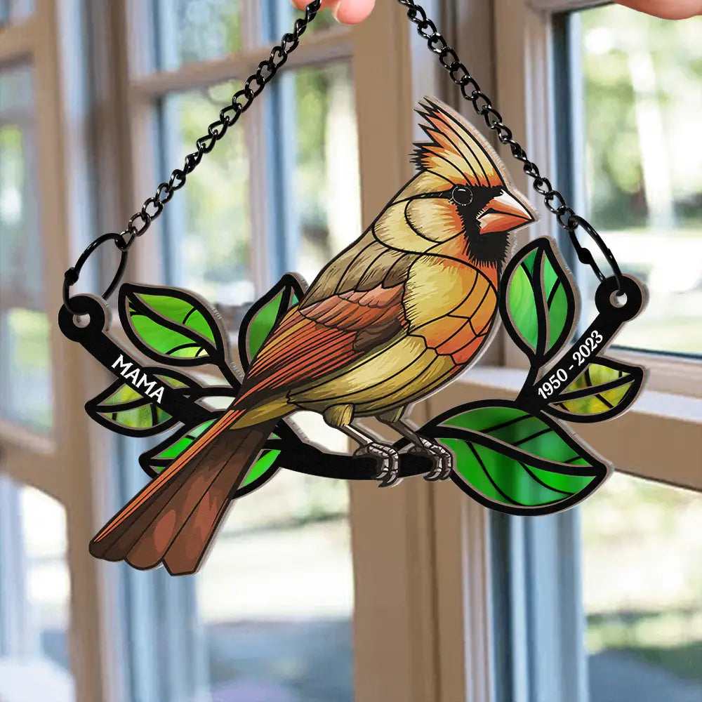 Memorial Mom Dad Grandma Grandpa - Personalized Window Hanging Suncatcher Ornament ORNA1210
