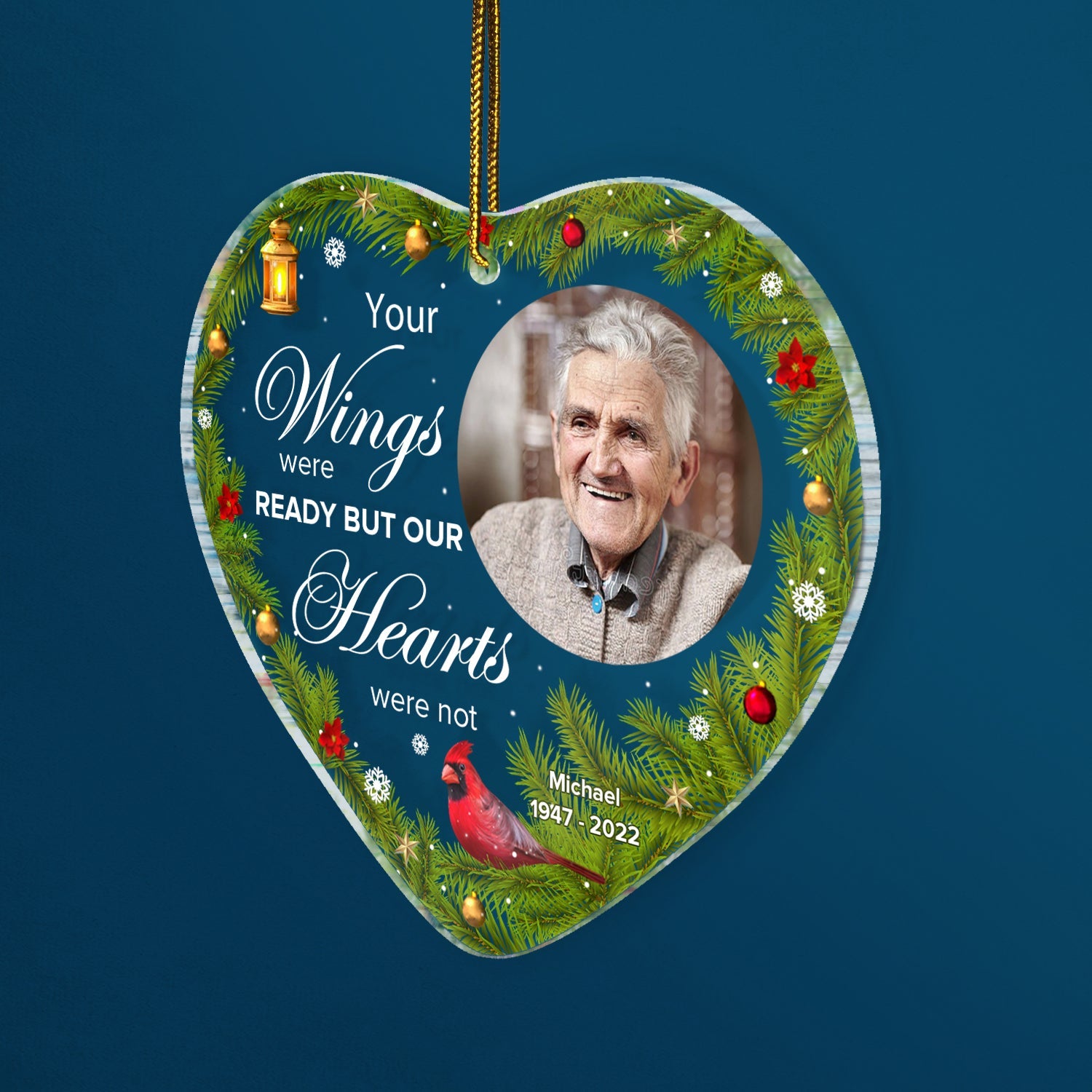 Custom Photo I Know Heaven Is A Beautiful Place - Memorial Gift - Personalized Custom Shaped Acrylic Ornament ORNA1210