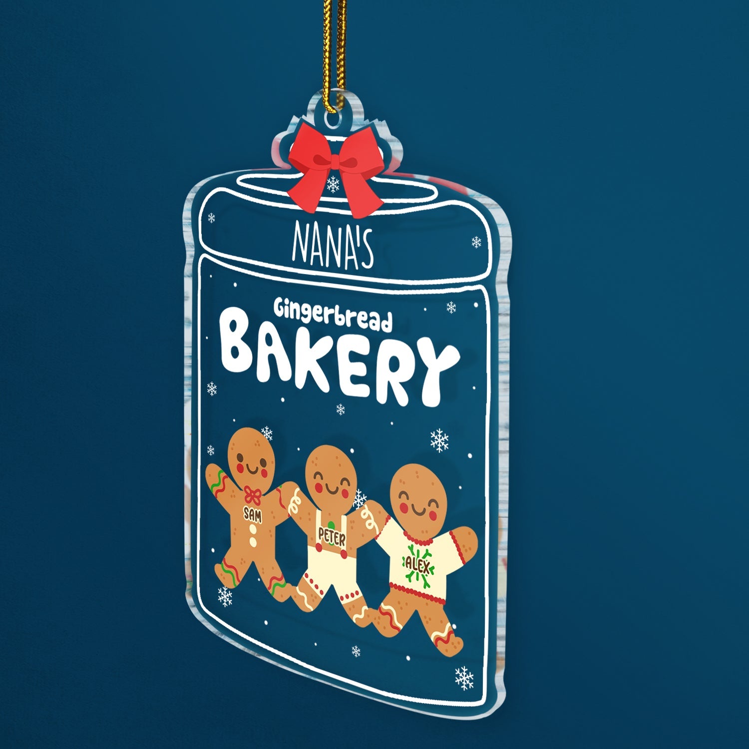 Grandma Grandpa Mom Dad Perfect Batch - Gift For Mom, Dad, Grandparents - Personalized Custom Shaped Acrylic Ornament ORNA1210