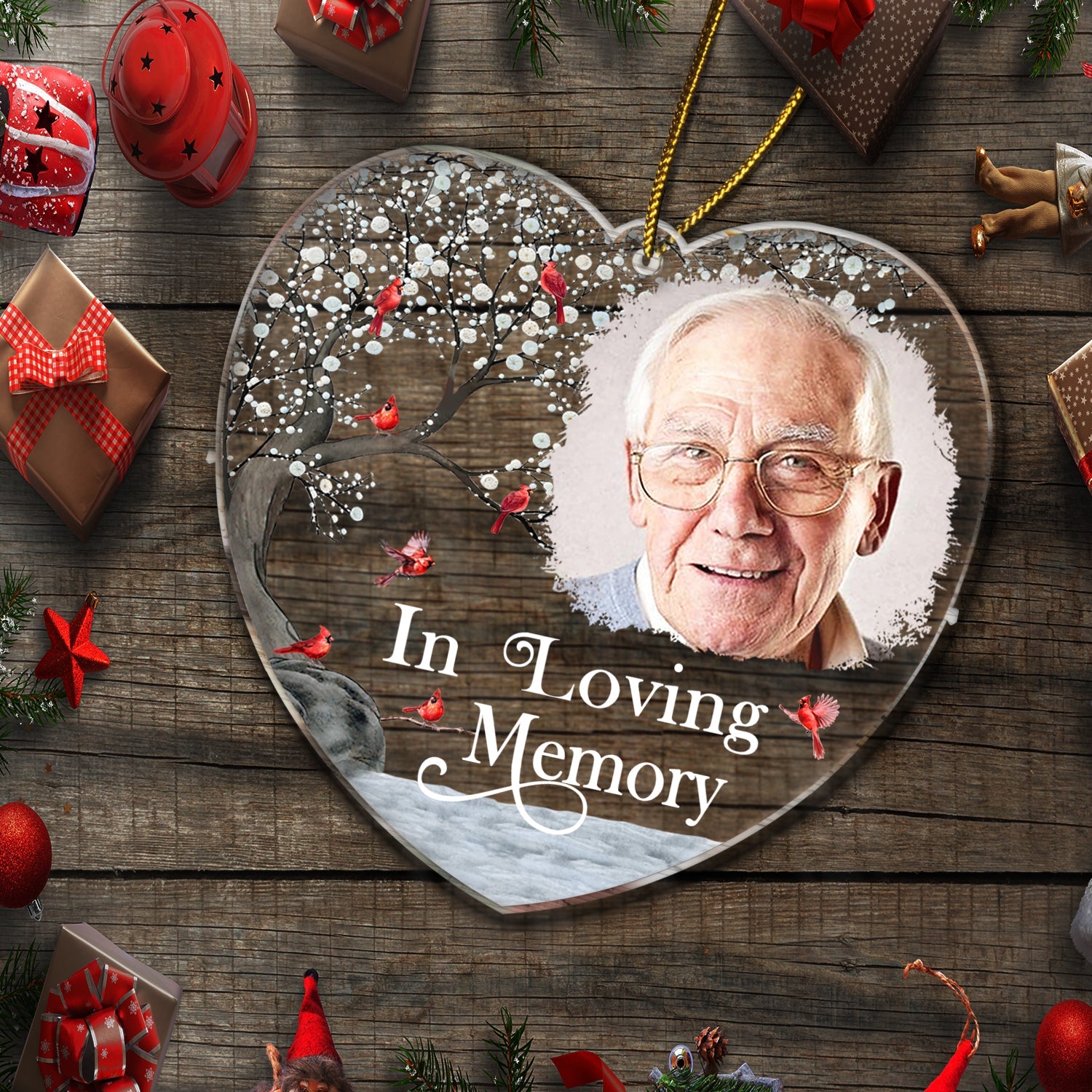 Custom Photo Your Wings Were Ready - Christmas, Memorial Gift For Family, Friends - Personalized Custom Shaped Acrylic Ornament ORNA1210