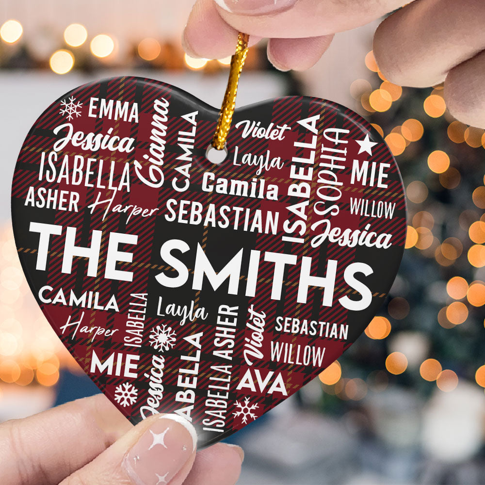 Our Family 2024 Custom Name Ornament - Personalized Ceramic Ornament ORN0810