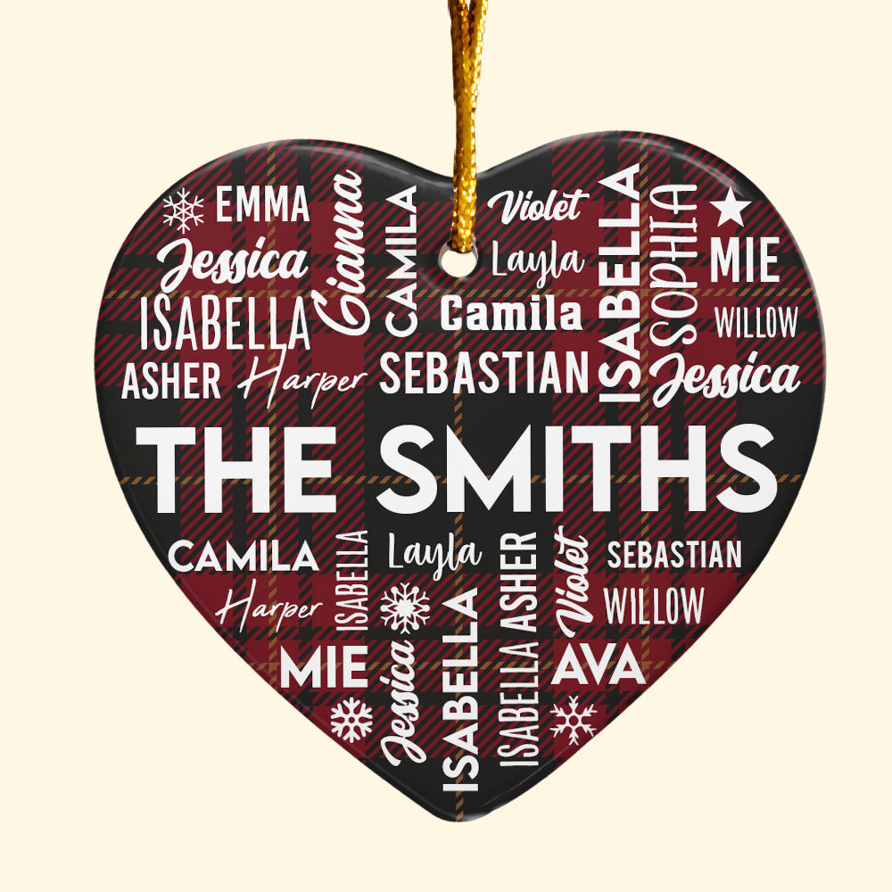 Our Family 2024 Custom Name Ornament - Personalized Ceramic Ornament ORNA1210