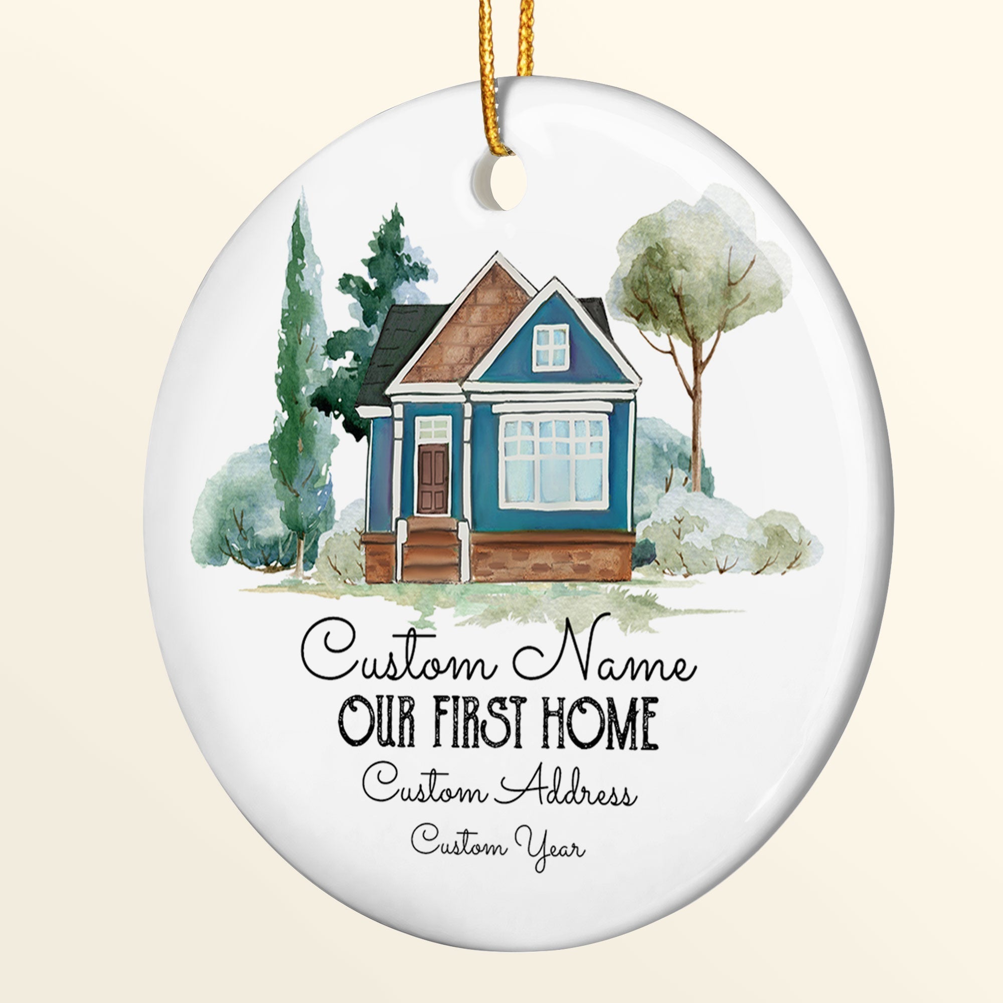 Our First Home - Personalized Ceramic Ornament ORNA1210