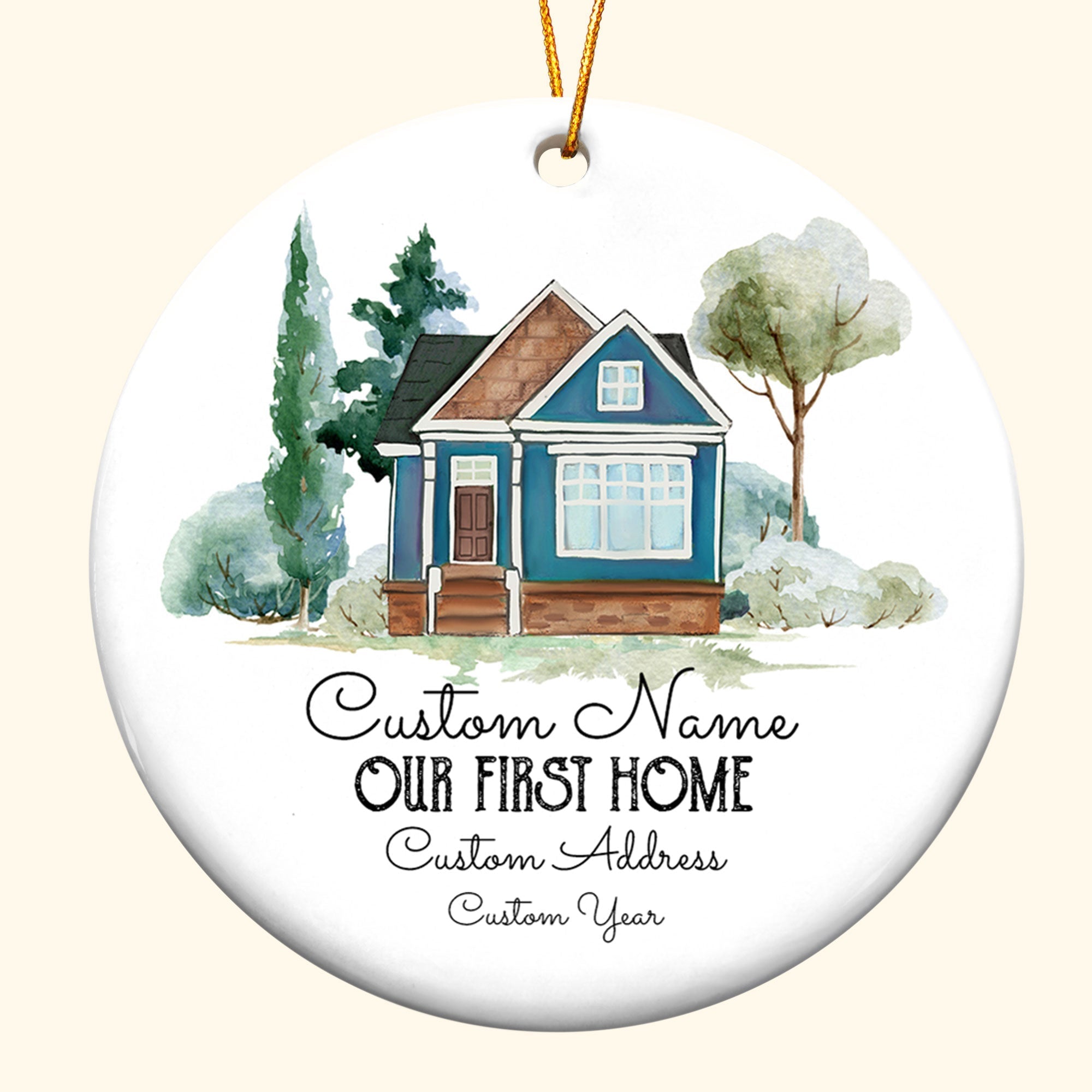 Our First Home - Personalized Ceramic Ornament ORNA1210