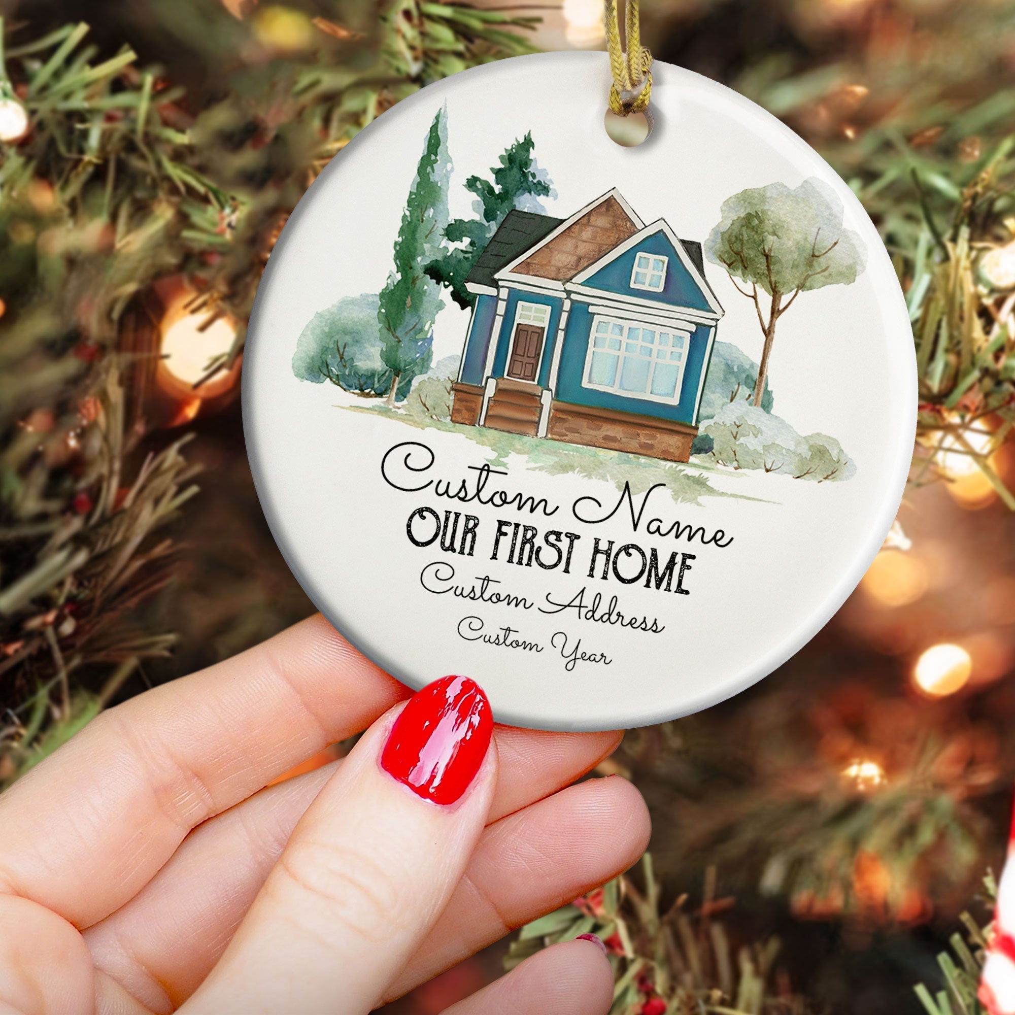 Our First Home - Personalized Ceramic Ornament ORNA1210
