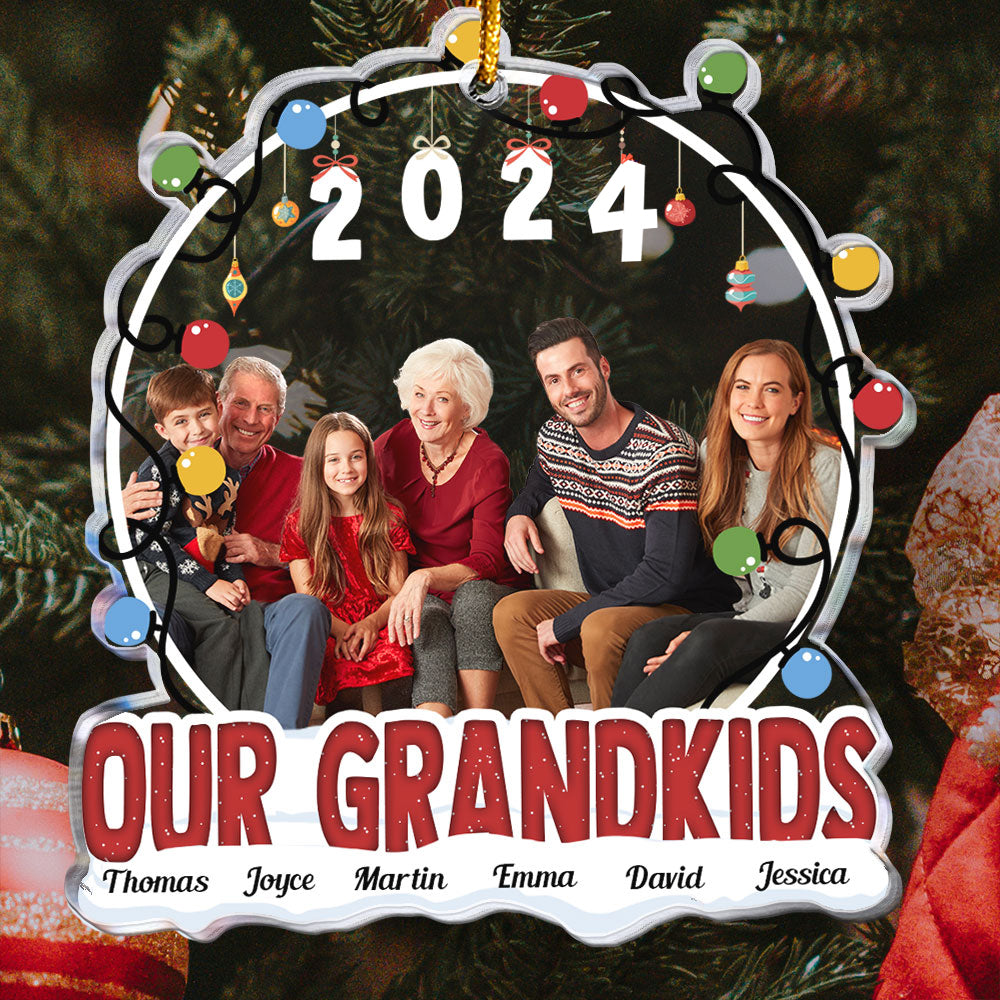 Our Grandkids - Personalized Acrylic Photo Ornament ORNA1210