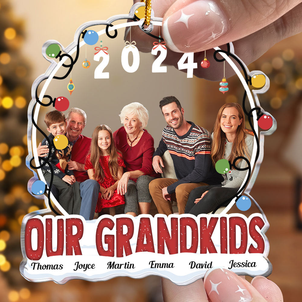 Our Grandkids - Personalized Acrylic Photo Ornament ORN0810