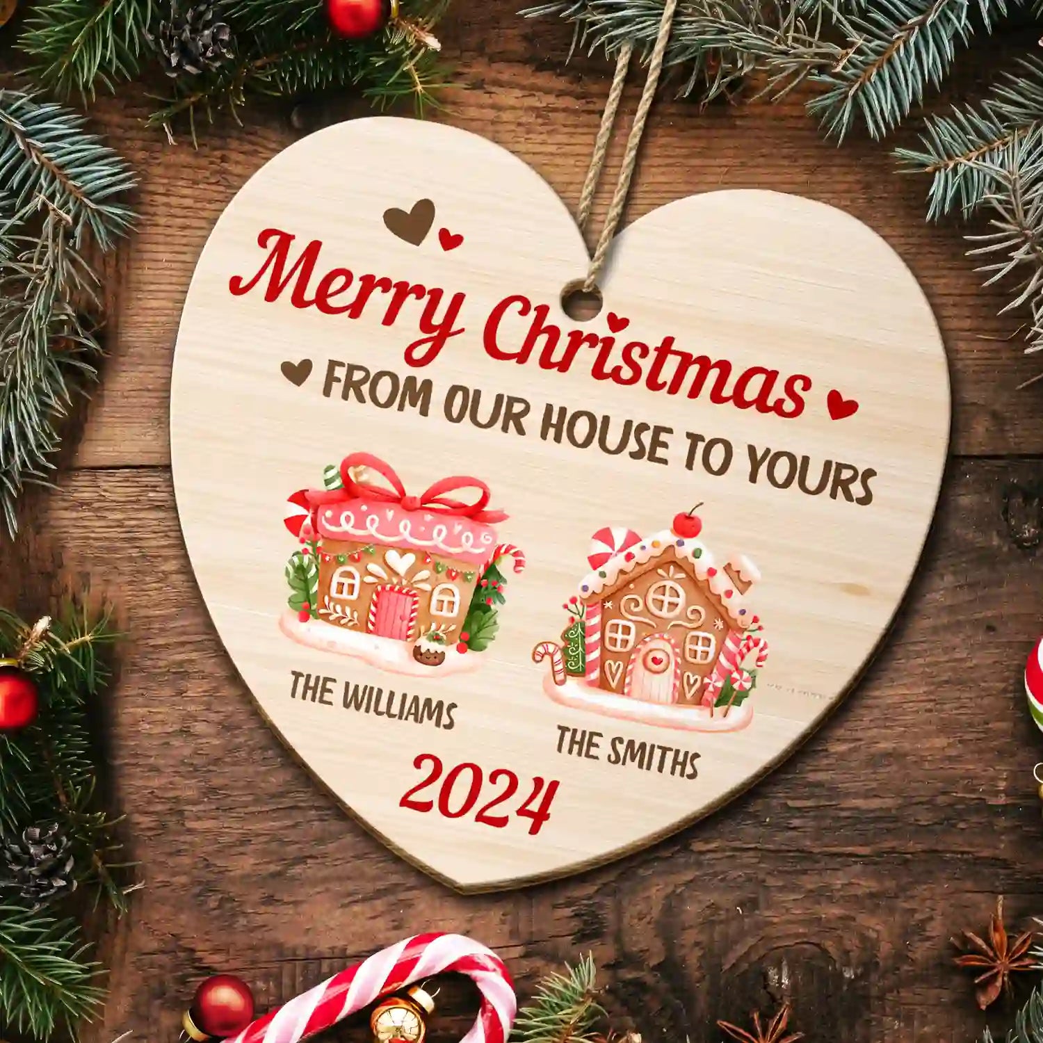 Neighbours Like You Are Special And Few - Personalized Wooden Ornament Print 2 Sides ORNA1210