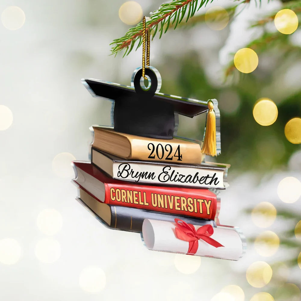 School Graduation - Personalized Custom Shaped Acrylic Ornament ORNA1210