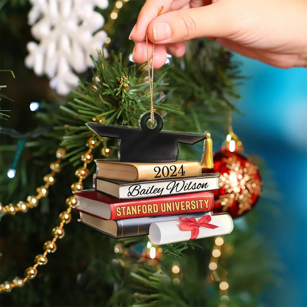 School Graduation - Personalized Custom Shaped Acrylic Ornament ORNA1210