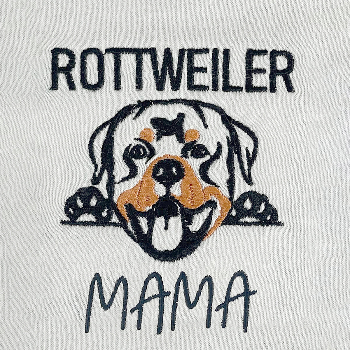 Personalized Rottweiler Dog Mama Tote Bag Embroidered with Dog Name, Best Gifts For Rottweiler Lovers em2