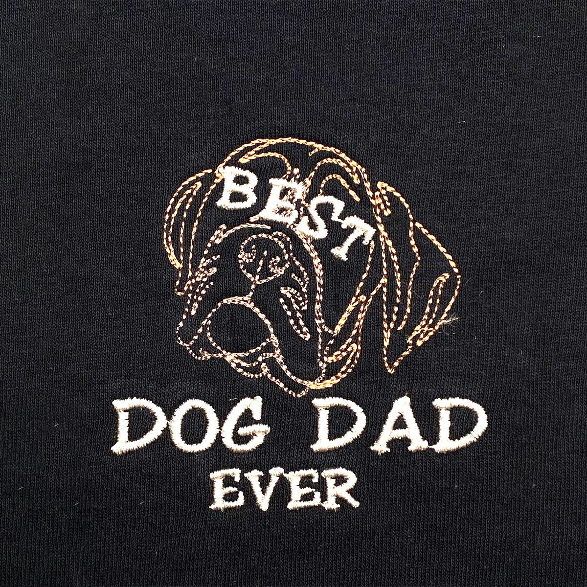 Personalized Best Boxer Dog Dad Ever Embroidered Tote Bag, Custom Tote Bag with Dog Name, Best Gifts For Boxer Lovers em3