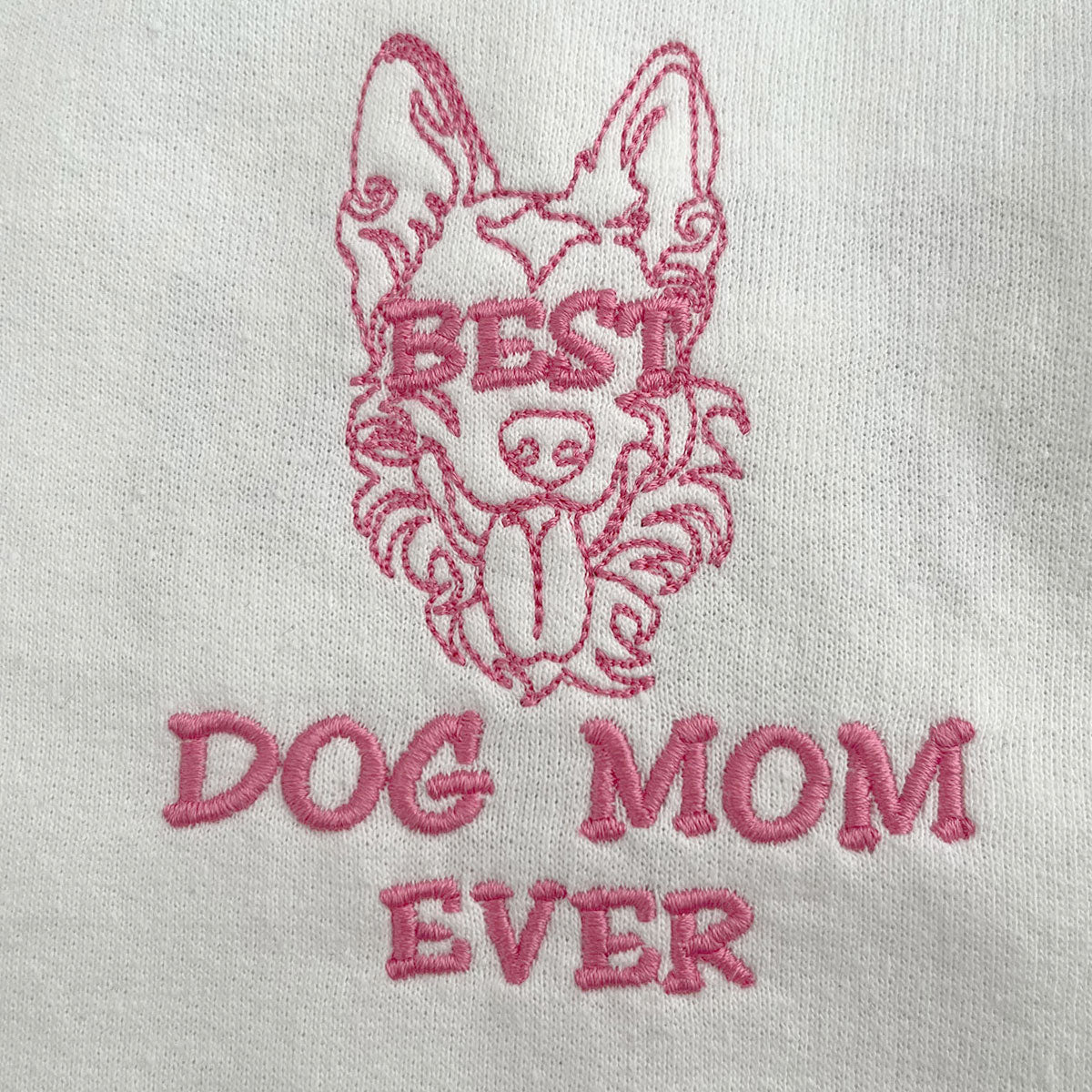 Personalized Best German Shepherd Dog Mom Ever Embroidered Tote Bag, Custom Tote Bag with Dog Name, Gifts For German Shepherd Lovers em3