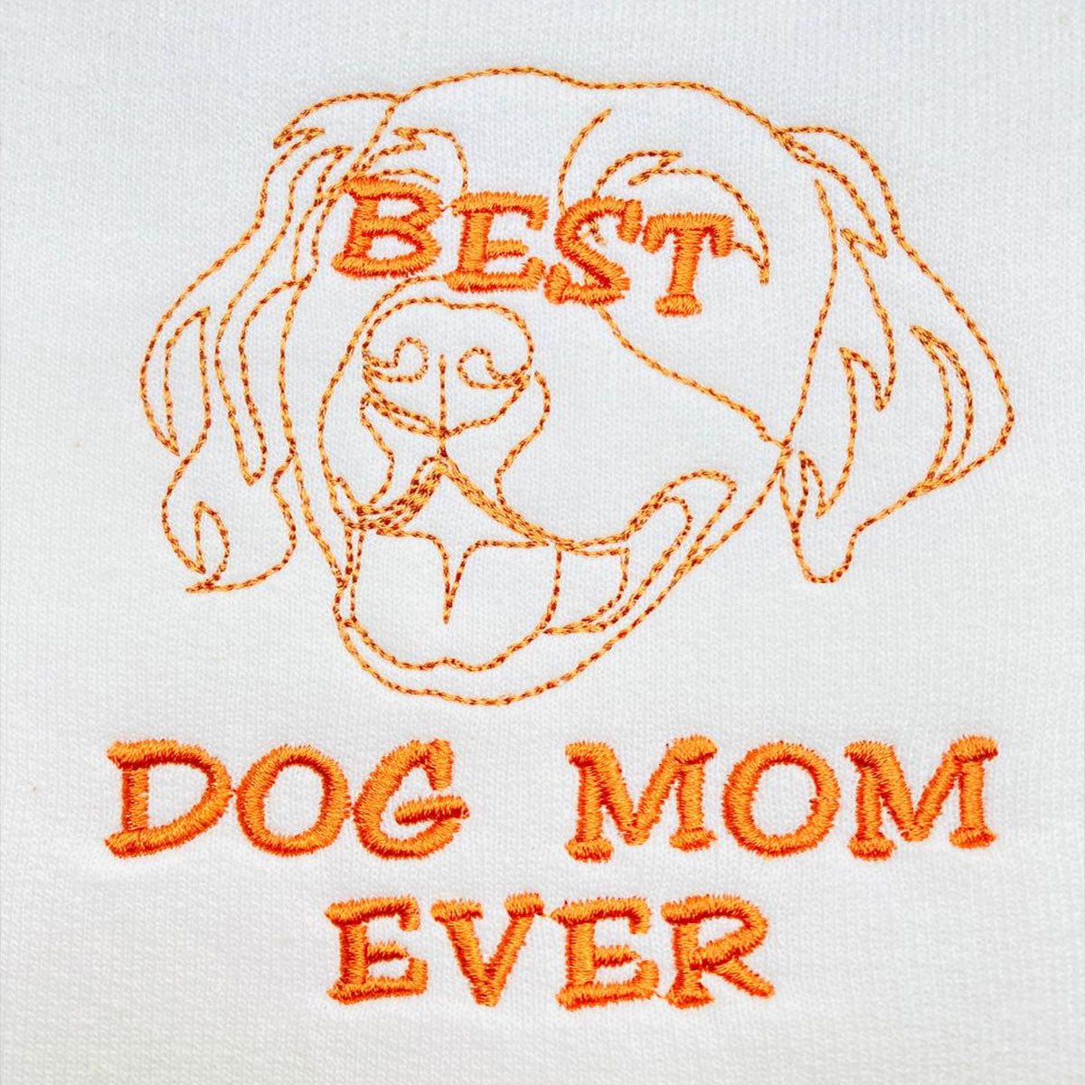 Personalized Best Golden Retriever Dog Mom Ever Embroidered Tote Bag, Custom Tote Bag with Dog Name, Best Gifts for Golden Retriever Lovers em1