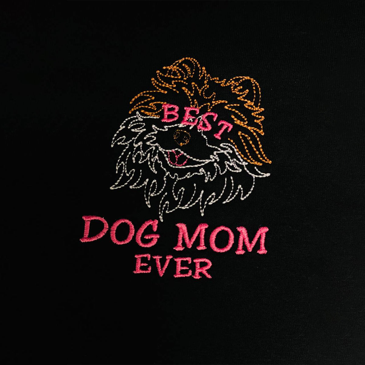 Personalized Best Pomeranian Dog Mom Ever Embroidered Tote Bag, Custom Tote Bag with Dog Name, Best Gifts For Pomeranian Lovers em2